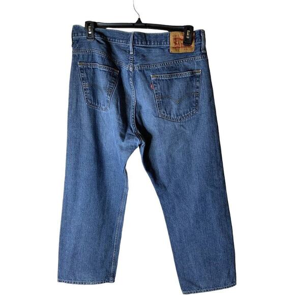 Levis 569 Jeans Men's Size 36X30 Relaxed Fit Bleu Denim - Picture 2 of 12
